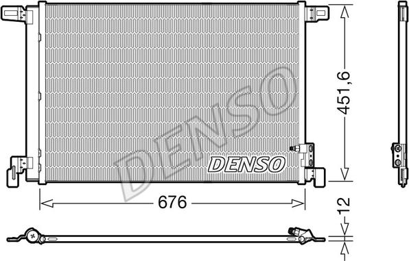 Denso DCN02008 - Condensatore, Climatizzatore www.autoricambi360.it