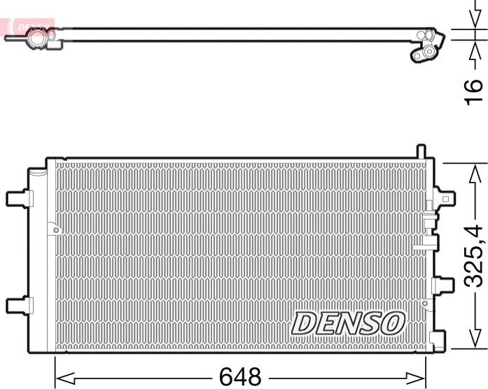 Denso DCN02002 - Condensatore, Climatizzatore www.autoricambi360.it