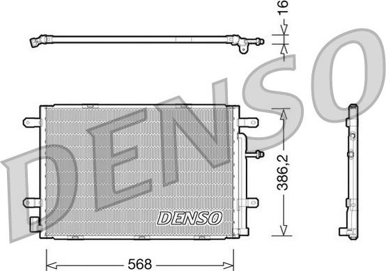 Denso DCN02019 - Condensatore, Climatizzatore www.autoricambi360.it