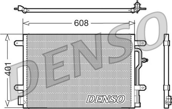 Denso DCN02011 - Condensatore, Climatizzatore www.autoricambi360.it