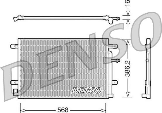 Denso DCN02018 - Condensatore, Climatizzatore www.autoricambi360.it