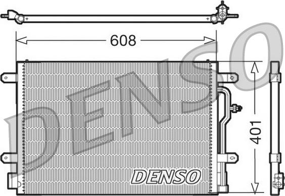 Denso DCN02012 - Condensatore, Climatizzatore www.autoricambi360.it