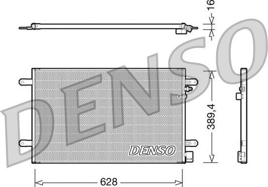 Denso DCN02017 - Condensatore, Climatizzatore www.autoricambi360.it