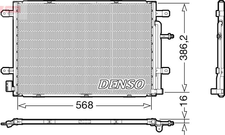 Denso DCN02039 - Condensatore, Climatizzatore www.autoricambi360.it