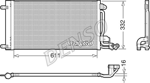 Denso DCN02034 - Condensatore, Climatizzatore www.autoricambi360.it