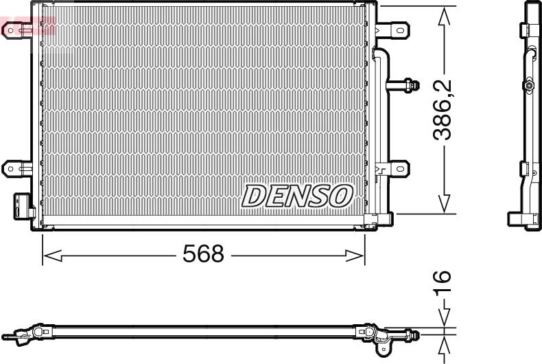 Denso DCN02038 - Condensatore, Climatizzatore www.autoricambi360.it