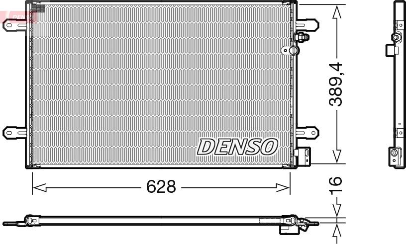 Denso DCN02037 - Condensatore, Climatizzatore www.autoricambi360.it
