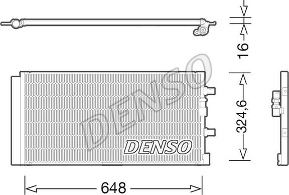 Denso DCN02024 - Condensatore, Climatizzatore www.autoricambi360.it