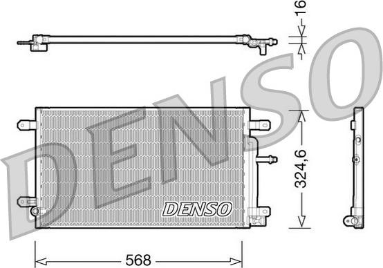 Denso DCN02020 - Condensatore, Climatizzatore www.autoricambi360.it