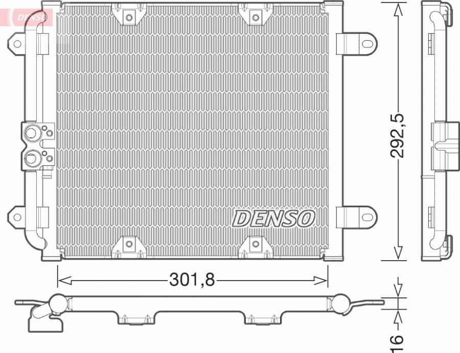 Denso DCN02028 - Condensatore, Climatizzatore www.autoricambi360.it