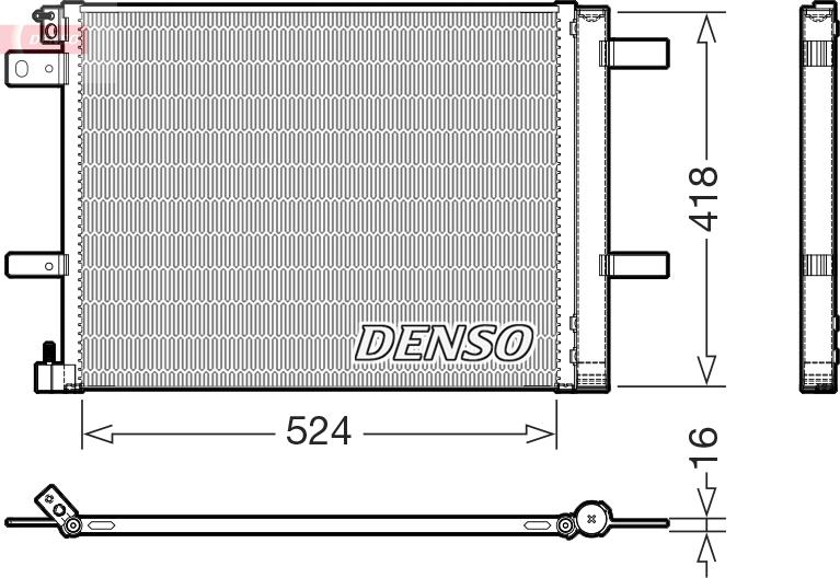 Denso DCN07062 - Condensatore, Climatizzatore www.autoricambi360.it