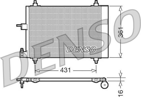 Denso DCN07009 - Condensatore, Climatizzatore www.autoricambi360.it