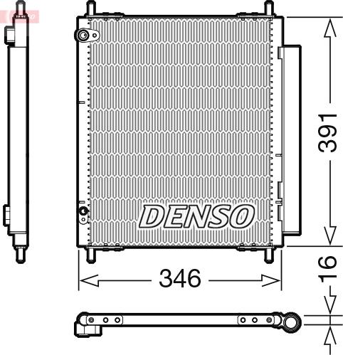 Denso DCN07003 - Condensatore, Climatizzatore www.autoricambi360.it