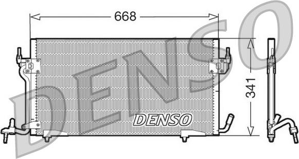 Denso DCN07010 - Condensatore, Climatizzatore www.autoricambi360.it