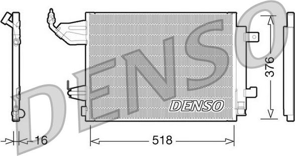 Denso DCN16001 - Condensatore, Climatizzatore www.autoricambi360.it