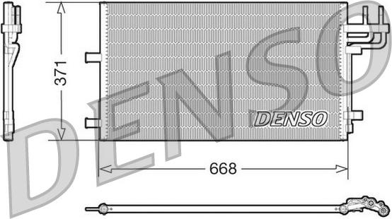 Denso DCN10007 - Condensatore, Climatizzatore www.autoricambi360.it