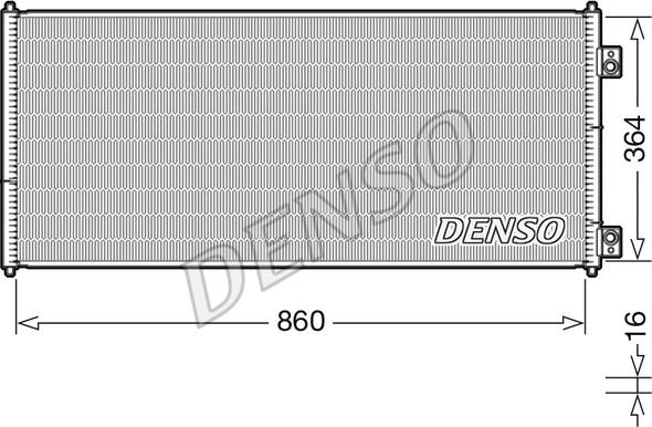 Denso DCN10032 - Condensatore, Climatizzatore www.autoricambi360.it