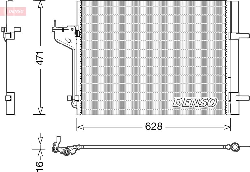 Denso DCN10029 - Condensatore, Climatizzatore www.autoricambi360.it