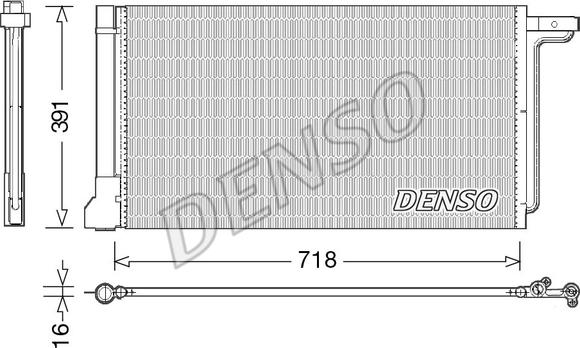 Denso DCN10028 - Condensatore, Climatizzatore www.autoricambi360.it