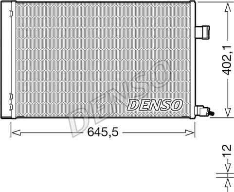 Denso DCN11009 - Condensatore, Climatizzatore www.autoricambi360.it