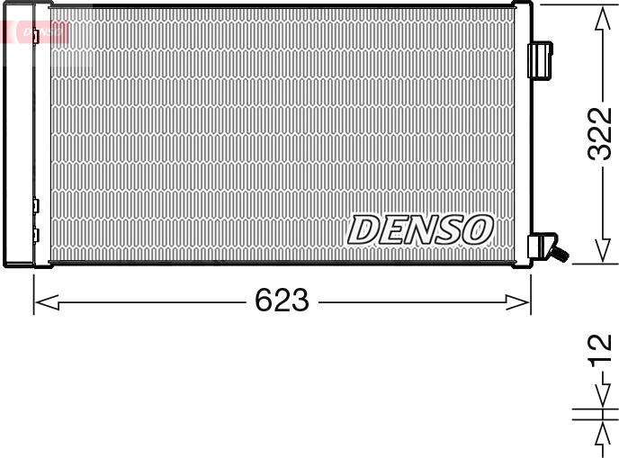 Denso DCN11010 - Condensatore, Climatizzatore www.autoricambi360.it