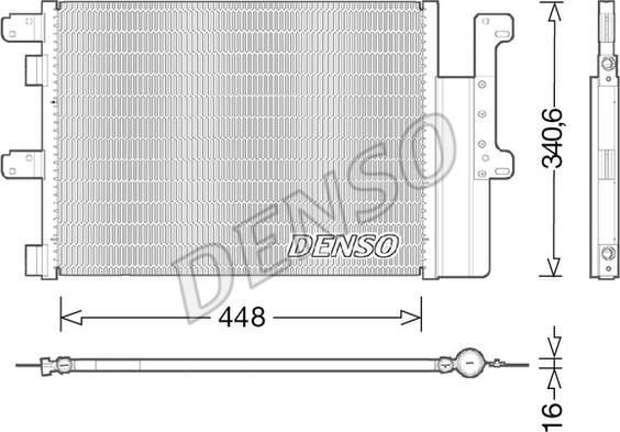 Denso DCN12102 - Condensatore, Climatizzatore www.autoricambi360.it