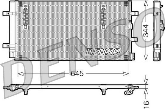 Denso DCN32060 - Condensatore, Climatizzatore www.autoricambi360.it