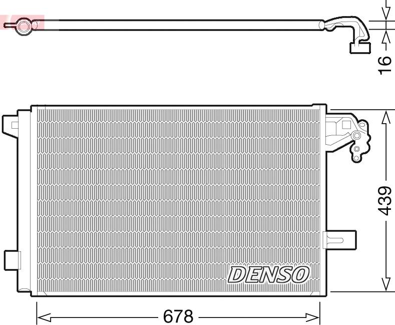 Denso DCN32063 - Condensatore, Climatizzatore www.autoricambi360.it