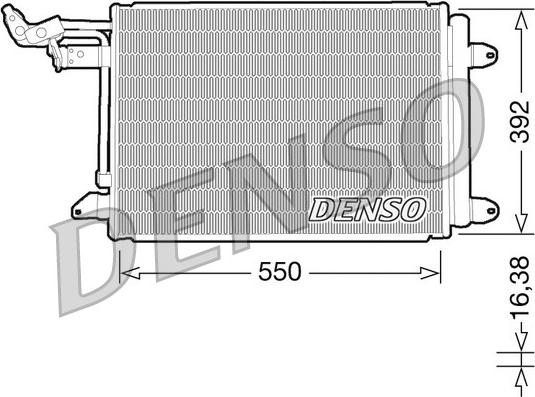 Denso DCN32002 - Condensatore, Climatizzatore www.autoricambi360.it