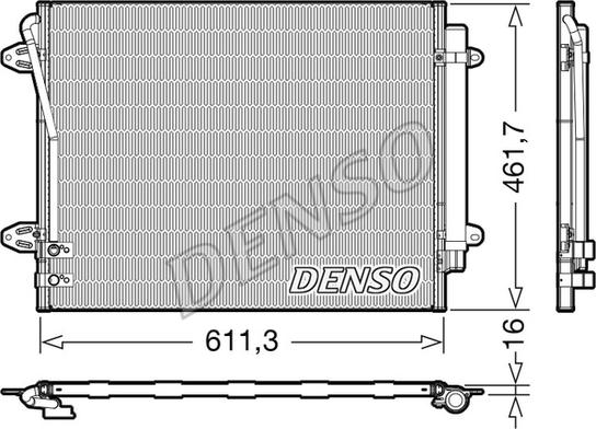 Denso DCN32012 - Condensatore, Climatizzatore www.autoricambi360.it