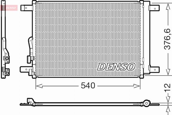 Denso DCN32033 - Condensatore, Climatizzatore www.autoricambi360.it
