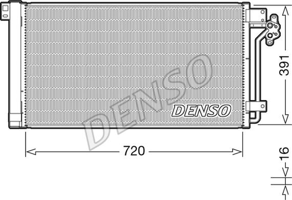 Denso DCN32020 - Condensatore, Climatizzatore www.autoricambi360.it