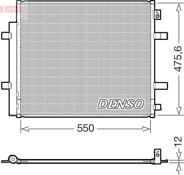 Denso DCN32073 - Condensatore, Climatizzatore www.autoricambi360.it