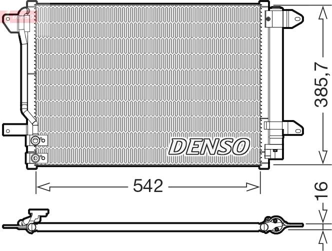 Denso DCN32072 - Condensatore, Climatizzatore www.autoricambi360.it