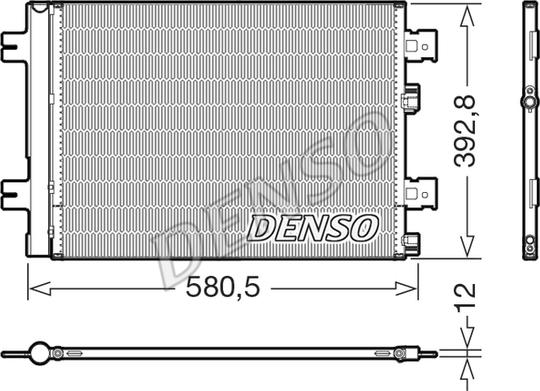 Denso DCN37005 - Condensatore, Climatizzatore www.autoricambi360.it