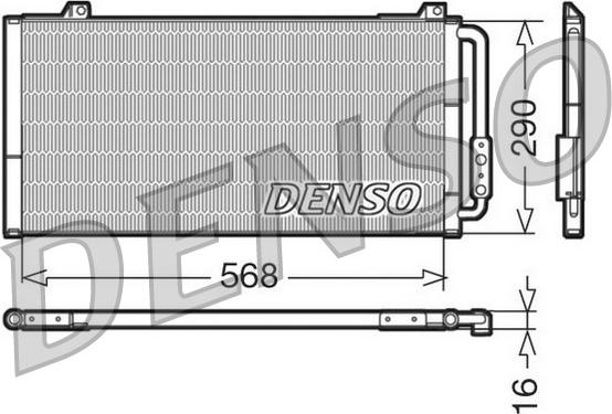 Denso DCN24001 - Condensatore, Climatizzatore www.autoricambi360.it