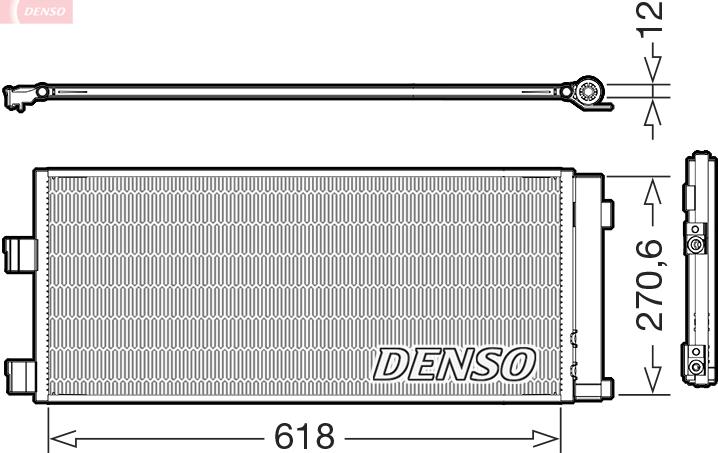 Denso DCN20052 - Condensatore, Climatizzatore www.autoricambi360.it