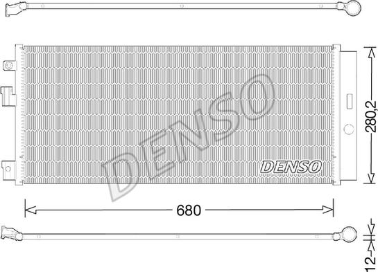 Denso DCN20023 - Condensatore, Climatizzatore www.autoricambi360.it