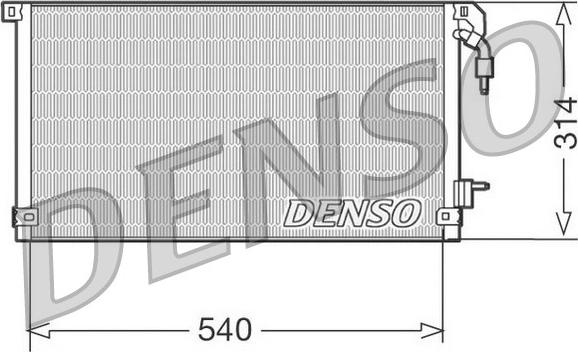 Denso DCN21003 - Condensatore, Climatizzatore www.autoricambi360.it