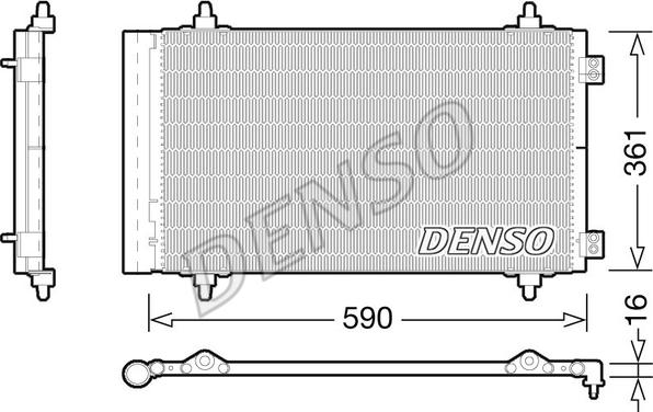 Denso DCN21018 - Condensatore, Climatizzatore www.autoricambi360.it