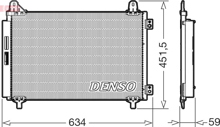 Denso DCN21034 - Condensatore, Climatizzatore www.autoricambi360.it