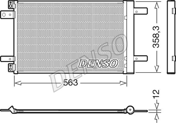 Denso DCN21032 - Condensatore, Climatizzatore www.autoricambi360.it