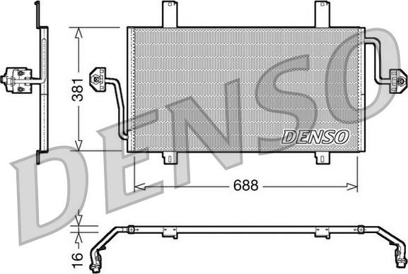 Denso DCN23016 - Condensatore, Climatizzatore www.autoricambi360.it