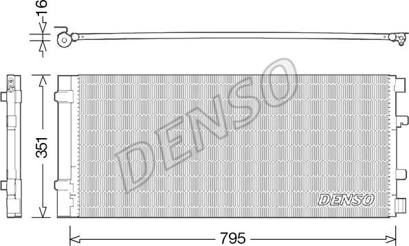 Denso DCN23037 - Condensatore, Climatizzatore www.autoricambi360.it