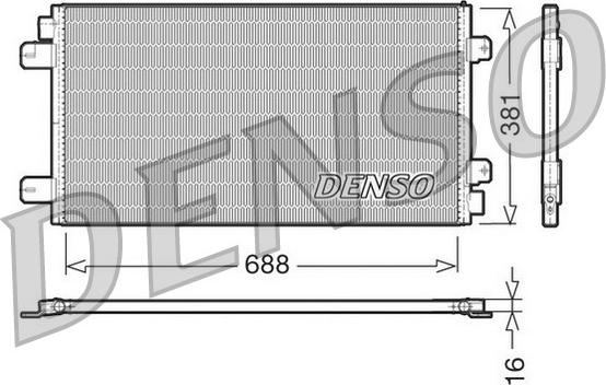 Denso DCN23024 - Condensatore, Climatizzatore www.autoricambi360.it