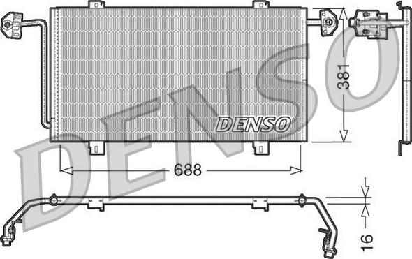 Denso DCN23023 - Condensatore, Climatizzatore www.autoricambi360.it