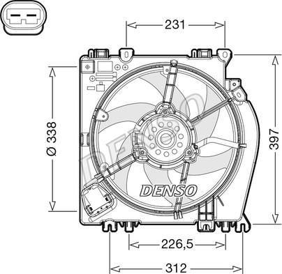 Denso DER46002 - Ventola, Raffreddamento motore www.autoricambi360.it