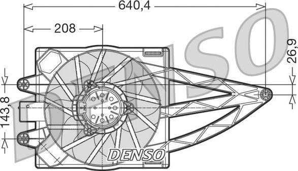 Denso DER09019 - Ventola, Raffreddamento motore www.autoricambi360.it