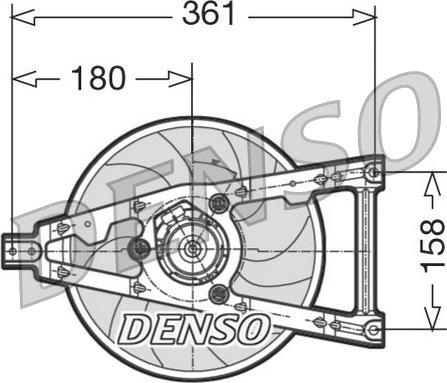 Denso DER09011 - Ventola, Raffreddamento motore www.autoricambi360.it