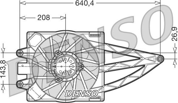 Denso DER09018 - Ventola, Raffreddamento motore www.autoricambi360.it